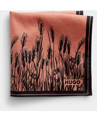 HUGO - Field Of Wheat Pocket Square - Lyst
