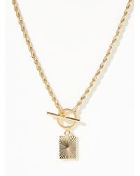 Simon's - Radiant Pendant Twisted Chain - Lyst