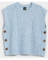 Icône - Side Buttoning Speckled Cable - Lyst
