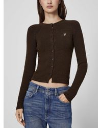 Acne Studios - Cotton Knit Cropped Cardigan - Lyst