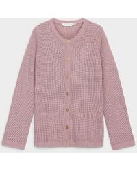 Contemporaine - Jewel Buttons Thick 100% Cotton Cardigan - Lyst