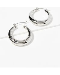 Simon's - Modern Domed Hoops - Lyst