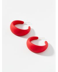 Simon's - Large Coloured Acrylic Hoops - Lyst