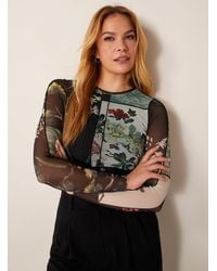 Ted Baker - Lareana Night Flowers Micromesh T - Lyst