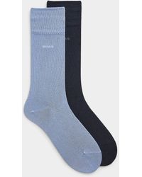 BOSS - Solid Bamboo Viscose Dress Socks 2 - Lyst