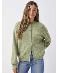 Twik - Fuzzy Pointelle Knit Cardigan - Lyst