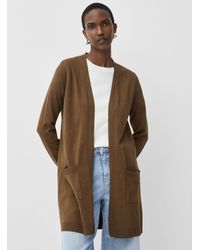 Contemporaine - Long Flowy Open Cardigan - Lyst