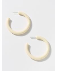 Simon's - Large Open Acrylic Hoops - Lyst