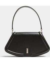 BOSS - Ariell Structured Leather Baguette Bag - Lyst