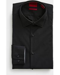 HUGO - Poplin Solid Shirt Slim Fit - Lyst