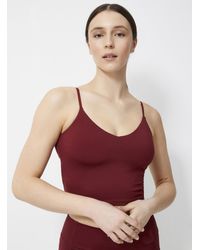 I.FIV5 - V-neck Support Tank Low-impact Support (women, Red, Large) - Lyst