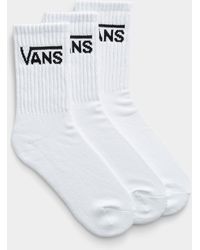 Vans - Signature Ribbed Socks Set Of 3 - Lyst
