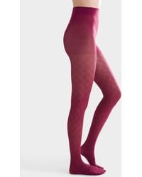 Simon's - Wide Diamond Tights Exclusive Collection From Italy - Lyst