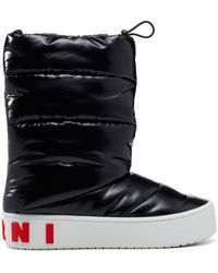 Marni Quilted Lunar Boots - Black