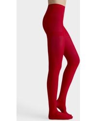 Simon's - Solid Colour Recycled Nylon Tights - Lyst