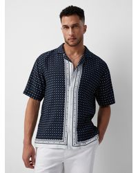 Le 31 - Exotic Pattern Camp Shirt Comfort Fit - Lyst