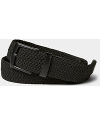 Le 31 - All Black Braided Belt - Lyst