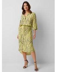 Soaked In Luxury - Zaya Abstract Radiance Cinched Dress - Lyst