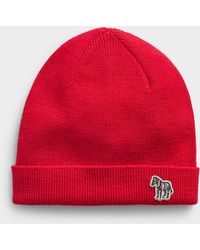 Paul Smith - Zebra Patch Pure Wool Tuque - Lyst