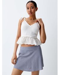ONLY - Broderie Anglaise And Knit Cami - Lyst