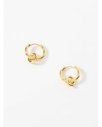 Simon's - Pendant Ring Hoops - Lyst