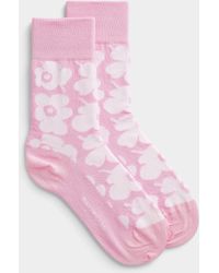 Marimekko Pink Kirmailla Unikko Socks