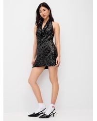 Twik - Sequined Halter Minidress - Lyst