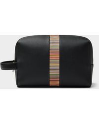 Paul Smith - Signature Stripes Leather Travel Case - Lyst