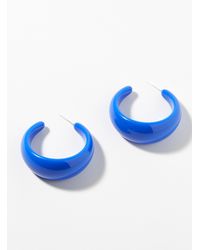 Simon's - Large Coloured Acrylic Hoops - Lyst