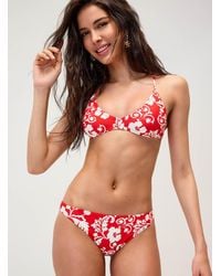 Roxy - Hibiscus Red Cheeky Bottom - Lyst