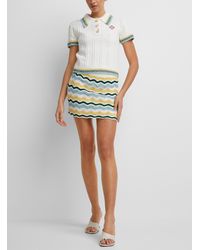 Casablancabrand - Bouclé Knit Miniskirt - Lyst