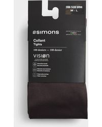 Simon's - Solid Comfortable Tights 100 Denier - Lyst