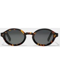 Komono - Jace Slim Oval Sunglasses - Lyst