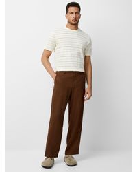 Le 31 - Herringbone Weft Pure Linen Pant Straight Fit - Lyst