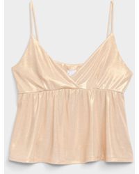 Twik - Metallic Mini Babydoll Cami - Lyst