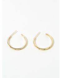 Simon's - Large Shimmery Star Hoops - Lyst