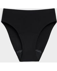 KNIX - No-show Ultra-thin High-cut High-waist Period Panty Absorption: Moderate (women, Black, Large) - Lyst