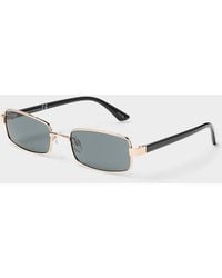 Simon's - Yvonne Narrow Rectangular Sunglasses - Lyst