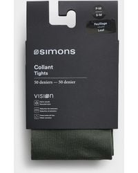 Simon's - Solid Colour Recycled Nylon Tights - Lyst