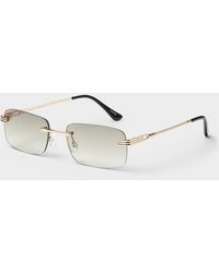 Simon's - Legacy Frameless Rectangular Sunglasses - Lyst