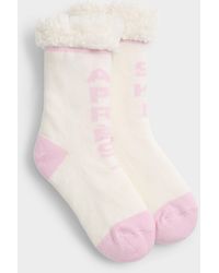 Miiyu - Skier Cozy Plush Socks Christmas Collection - Lyst