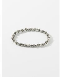 Le 31 - Black Bead And Grooved Cross Bracelet - Lyst