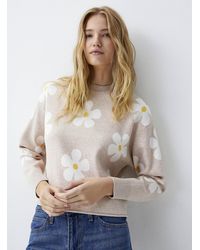 Twik - Patterned Rolled Hem Sweater - Lyst