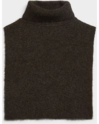 Vero Moda - Fluffy Knit Turtleneck Bib - Lyst