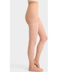 Simon's - Diamond And Dot Pantyhose Exclusive Collection From Italy - Lyst