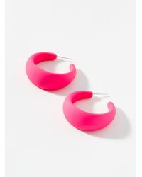 Simon's - Large Coloured Acrylic Hoops - Lyst