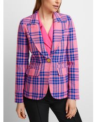 Smythe - Checkered Pink Blazer - Lyst