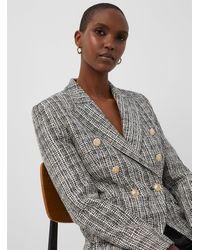 JUDITH & CHARLES - Rothco Golden Buttons Tweed Blazer - Lyst