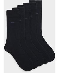 BOSS - Solid Classic Dress Socks 5 - Lyst