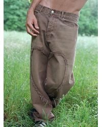 Carne Bollente - Heart Insert Faded Brown Jean Exclusive Simons X Collection - Lyst
